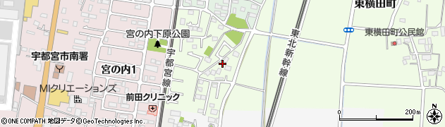 栃木県宇都宮市東横田町523周辺の地図
