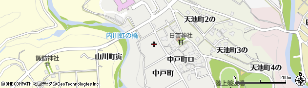 石川県金沢市中戸町周辺の地図
