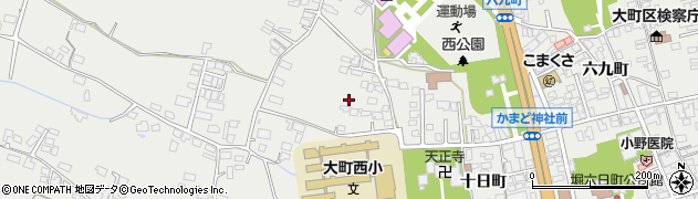 長野県大町市大町十日町周辺の地図