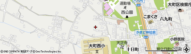 長野県大町市大町（十日町）周辺の地図