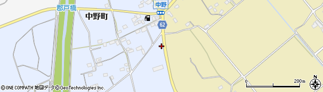 茨城県常陸太田市中野町587周辺の地図