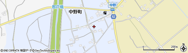 茨城県常陸太田市中野町750周辺の地図