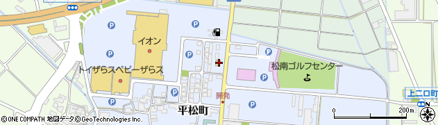 ファミリーマート白山平松店周辺の地図