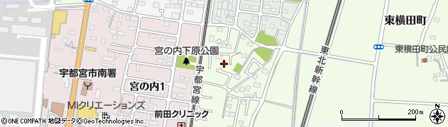 栃木県宇都宮市東横田町557周辺の地図