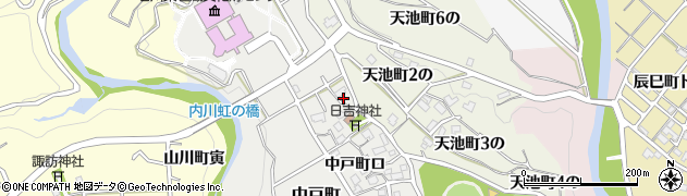 石川県金沢市中戸町（イ）周辺の地図