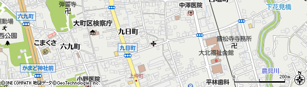 長野県大町市大町2493周辺の地図