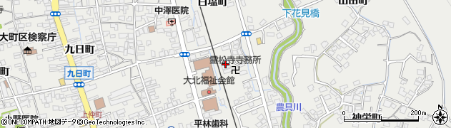 霊松寺　寺務所周辺の地図