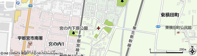 栃木県宇都宮市東横田町568周辺の地図