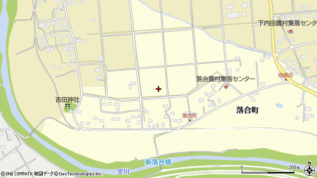 〒313-0036 茨城県常陸太田市落合町の地図