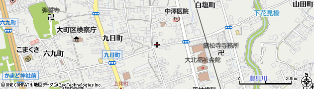 長野県大町市大町1148周辺の地図
