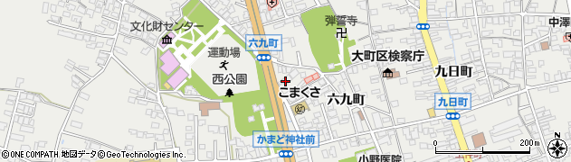 長野県大町市大町4173周辺の地図