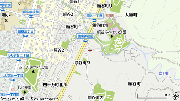 〒921-8144 石川県金沢市額谷町の地図