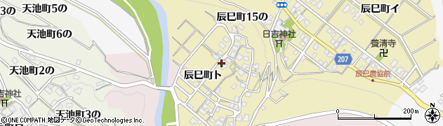石川県金沢市辰巳町ト72周辺の地図