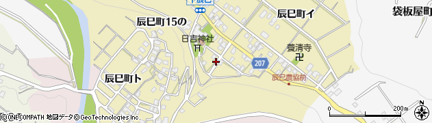 石川県金沢市辰巳町周辺の地図