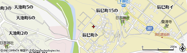 石川県金沢市辰巳町ト73周辺の地図