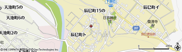 石川県金沢市辰巳町ト59周辺の地図