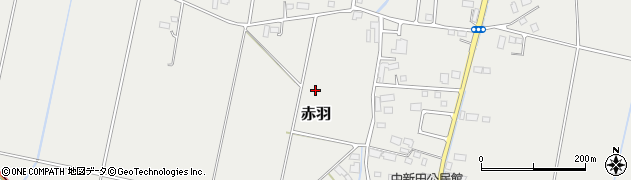 栃木県市貝町（芳賀郡）赤羽周辺の地図