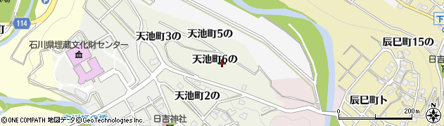 石川県金沢市天池町（６の）周辺の地図