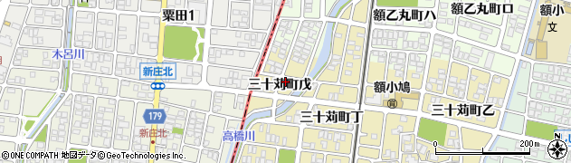 石川県金沢市三十苅町（戊）周辺の地図