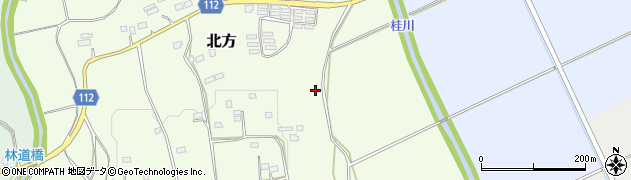 茨城県城里町（東茨城郡）北方周辺の地図