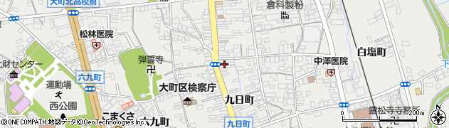 長野県大町市大町2450周辺の地図