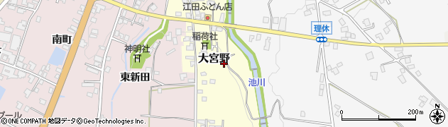 富山県南砺市大宮野周辺の地図