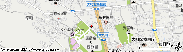 長野県大町市大町4301周辺の地図