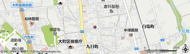 長野県大町市大町2415周辺の地図