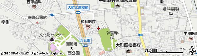 長野県大町市大町大黒町4270周辺の地図