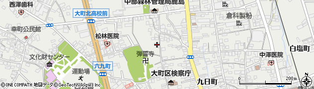 長野県大町市大町4262周辺の地図