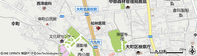 長野県大町市大町大黒町4294周辺の地図
