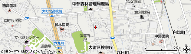 長野県大町市大町4259周辺の地図