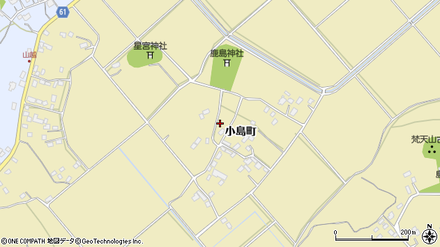 〒313-0135 茨城県常陸太田市小島町の地図