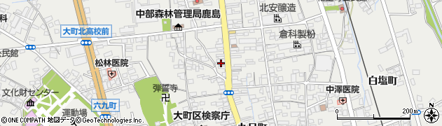 長野県大町市大町2233周辺の地図