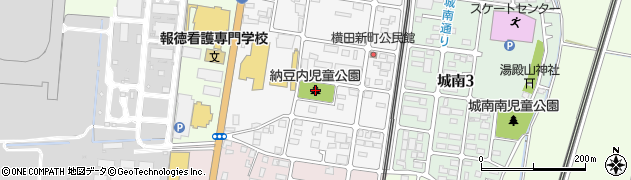 納豆内児童公園周辺の地図