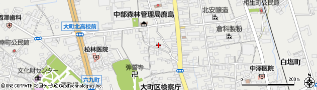 長野県大町市大町4374周辺の地図