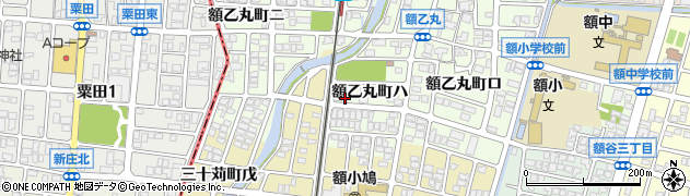 石川県金沢市額乙丸町ハ168周辺の地図