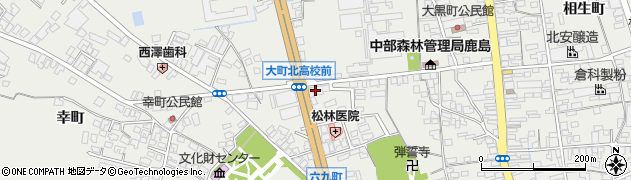 長野県大町市大町大黒町4345周辺の地図