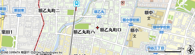 石川県金沢市額乙丸町周辺の地図