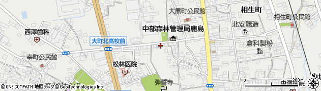 長野県大町市大町大黒町4367周辺の地図