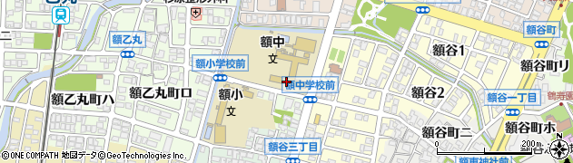金沢市立額中学校周辺の地図