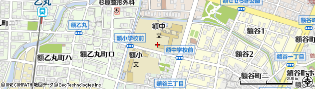 石川県金沢市額乙丸町イ周辺の地図