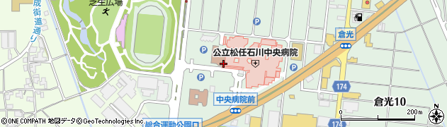 セブンイレブン松任石川中央病院店周辺の地図