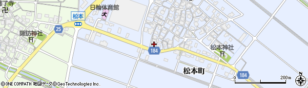 石川県白山市松本町23周辺の地図