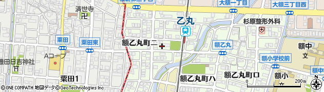石川県金沢市額乙丸町ニ166周辺の地図
