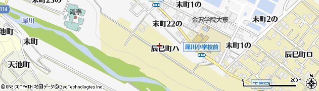 石川県金沢市辰巳町（ハ）周辺の地図