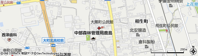 長野県大町市大町大黒町2200周辺の地図