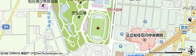 松任総合運動公園陸上競技場周辺の地図