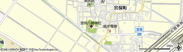 宮保八幡神社周辺の地図