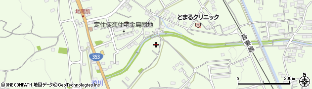 群馬県渋川市金井周辺の地図